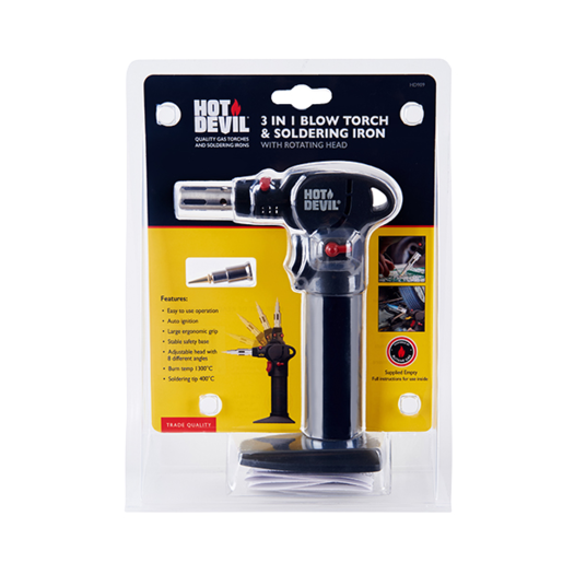 Hot Devil 3 in 1 Soldering Iron - HD909