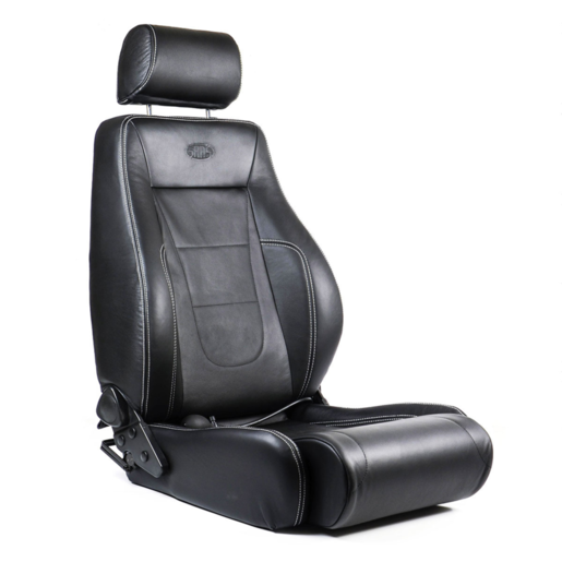 SAAS Trax 4x4 Seat Premium Black Leather ADR Compliant - TS3001