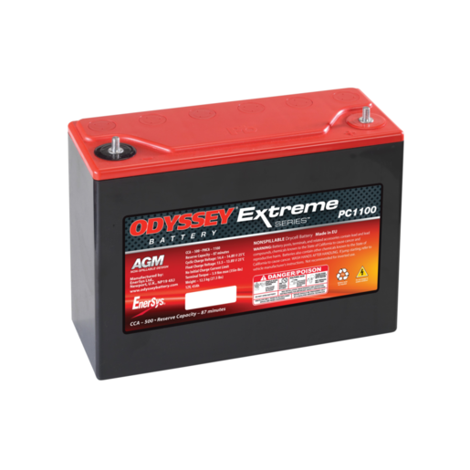 Odyssey AGM 12V 500CCA Extreme Motorcycle Battery - PC1100