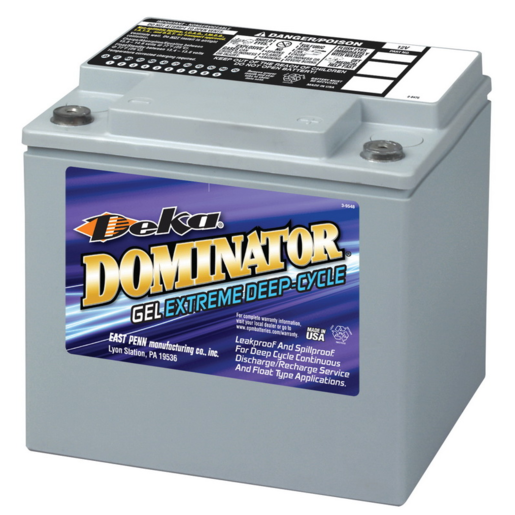 Deka Dominator DC Gel 12V 225CCA 40AH Golf Cart Battery - 8G40C