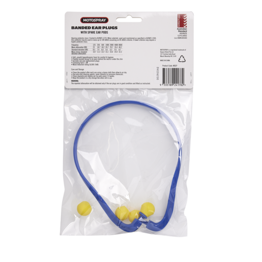 Motospray Banded Earplugs - MSEP