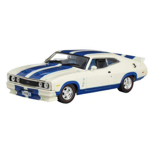 DDA 1:32 Ford Falcon XC Cobra Option 96 White w/Blue Stripes - DDA32852-2