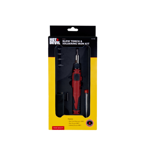 Hot Devil Slimline Soldering Iron Kit - 9pcs - HD1938K