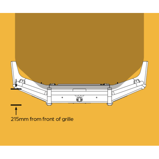 OXLEY Bull Bar Kit To Suit Toyota LC70 Single-Cab - FT23LC70V1K