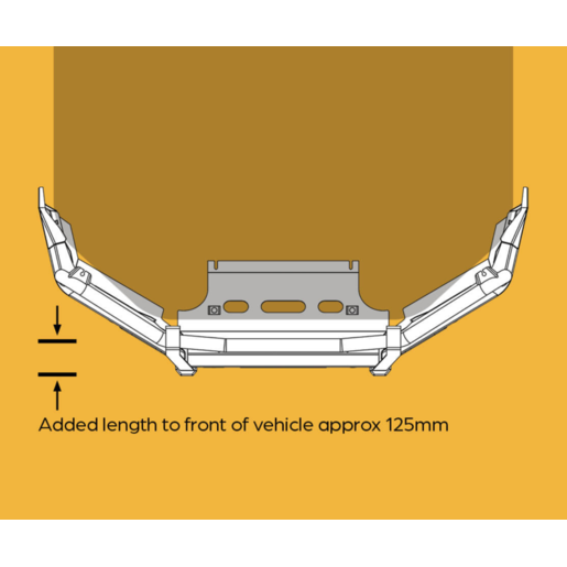 OXLEY Bull Bar Kit To Suit Isuzu D-MAX - FT23ID20V1K