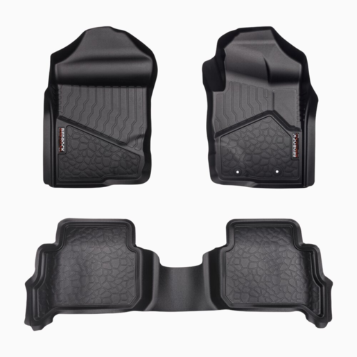 Bedrock Front & Rear Floor Liners To Suit Ford Everest - BRF002FR