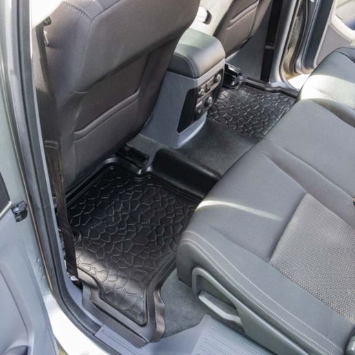 Bedrock Front & Rear Floor Liners To Suit Ford Everest - BRF002FR