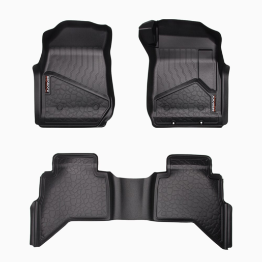 Bedrock Front & Rear Floor Liners To Suit Isuzu - BRI001FR