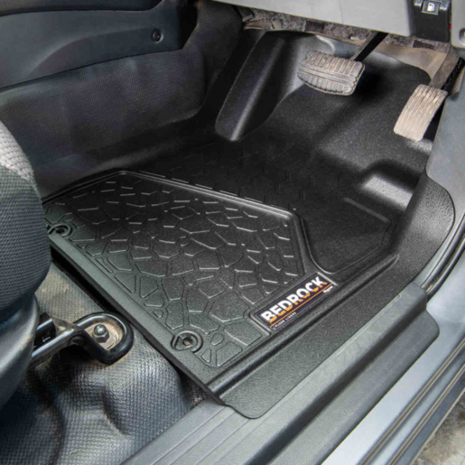 Bedrock Front & Rear Floor Liners To Suit Mitsubishi - BRMI001FR