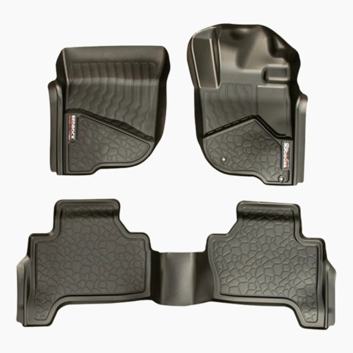 Bedrock Front & Rear Floor Liners To Suit Mitsubishi - BRMI002FR