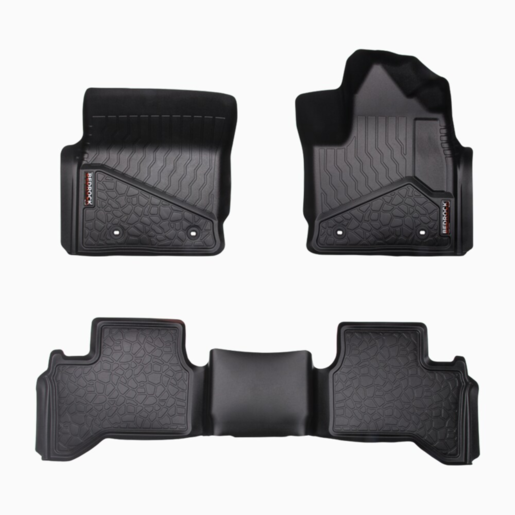 Bedrock Front & Rear Floor Liners to Suit Toyota - BRT007FR