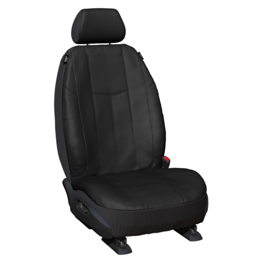 Sperling Leather-Look Black Car Seat Covers Front - RM1003EMB