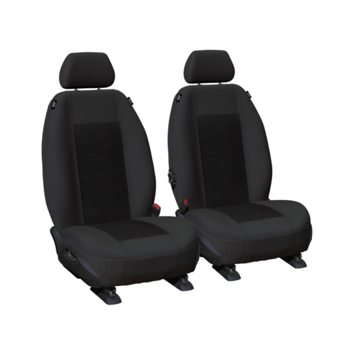 Sperling Jacquard Black Car Seat Covers Front - RM1003WEB