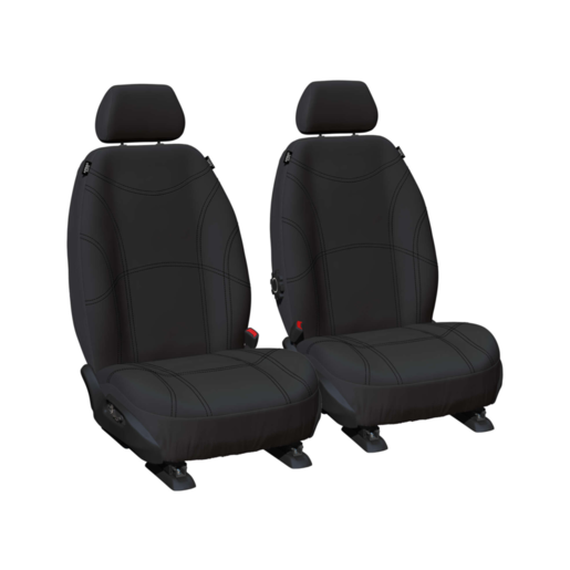 Sperling Getaway Neoprene Front Black Seat Cover - Black Stitch - RM1005GBB