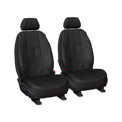 Sperling Empire Leather Look Black RM Seat Covers Front - RM1069EMB