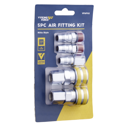 Vyking Force Air Fitting Kit Nitto Style 5 Pcs - VFAF02