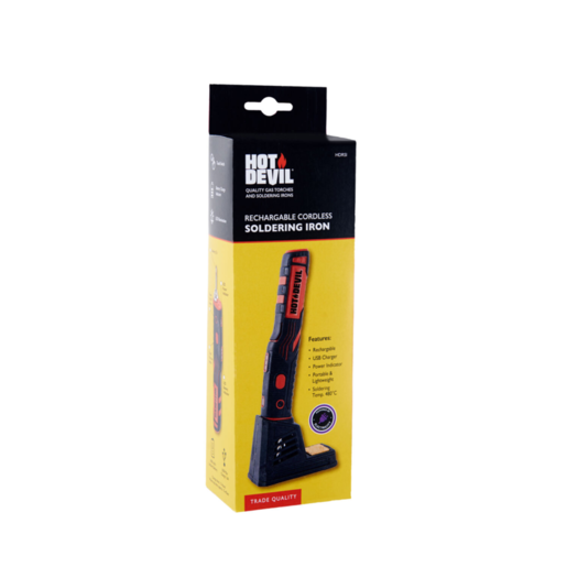 Hot Devil Cordless Rechargeable Soldering Iron Li-Ion - HDRSI