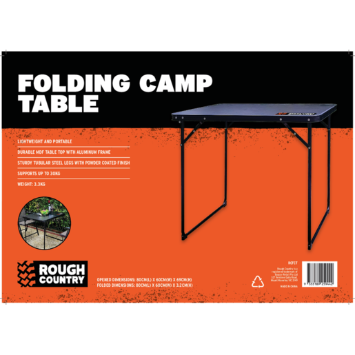 Rough Country Folding Camp Table - RCFCT