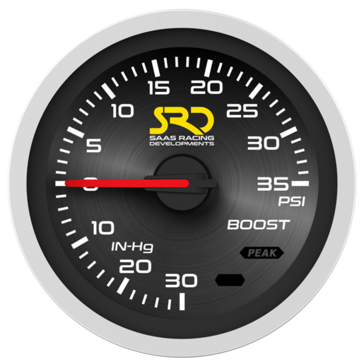 SAAS Boost Gauge - 30inHg-35psi 52mm SRD Series - SG51211