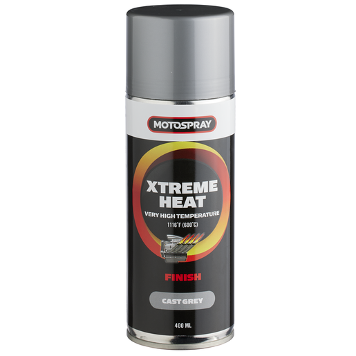 Motospray Xtreme Heat Cast Grey 400ml - MSXHGC400