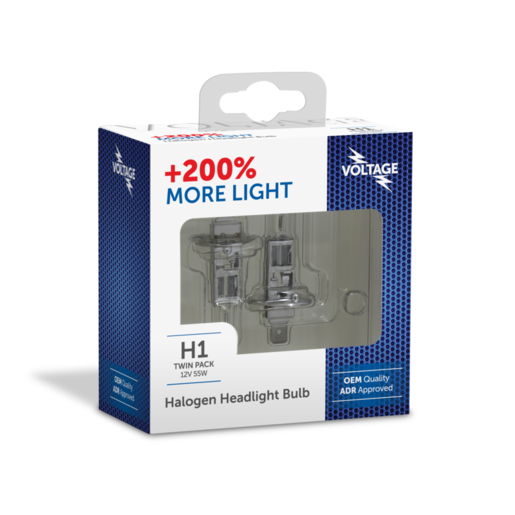 Voltage Halogen Headlight Bulb 12V 55W H1- VGH1200