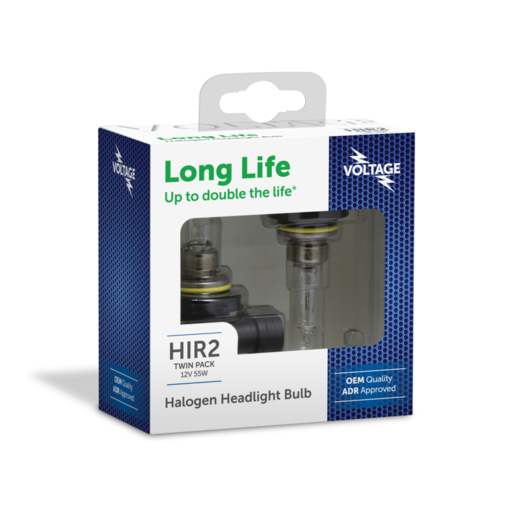 Voltage HIR2 Long Life 12V 55W Halogen Headlight Bulb - VGHIR2LL