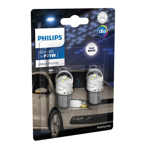 Philips Ultinon Pro3100 LED Headlight Globe P21W 12V Pack of 2 - 11498CU31B2