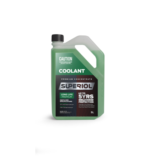 Superiol Green Long Life Premium Concentrate Coolant 5L - SAFC5L