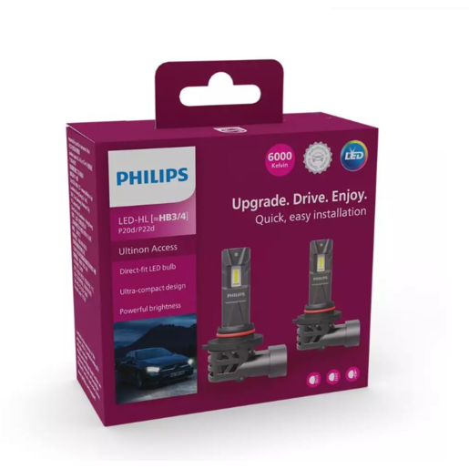 Philips Ultinon Access 2500 LEDHB3/HB4 6000K -11005U2500X2