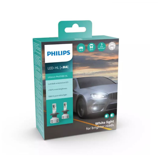 Philips Ultinon Pro5100 LED H4 U51 12/24V -11342U51X2