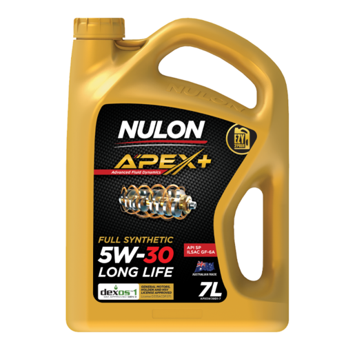 Nulon Apex+ Full Synthetic Long Life Engine Oil 5W-30 7L - APX5W30D1-7
