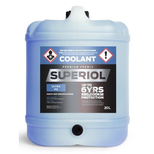 Superiol Blue Ultra PG Premix Premix Coolant 20L - SUPGPMC20L