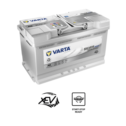 Varta 12V 800CCA Silver Dynamic AGM Battery - A6