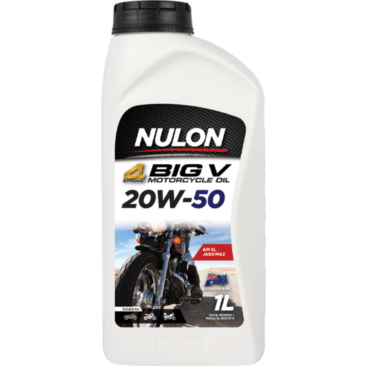 Nulon 4 Stroke 20W-50 Big V Motorcycle Oil 1L - MC20W50-1