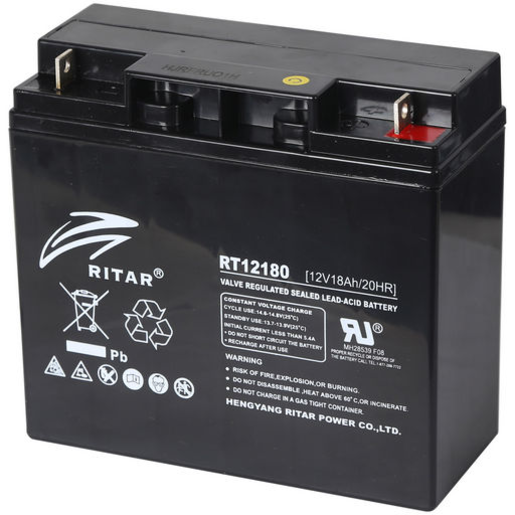 Ritar RT Series AGM 12V 18AH General Purpose Battery - RT12180F3 