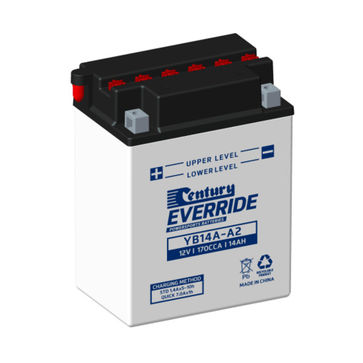 Century EverRide Powersports 12V 170CCA 14AH Motorcycle Battery - 150184