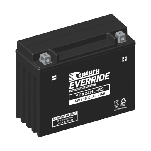 Century EverRide Hi Performance AGM 12V 330CCA 21AH Motorcycle Battery - 151126