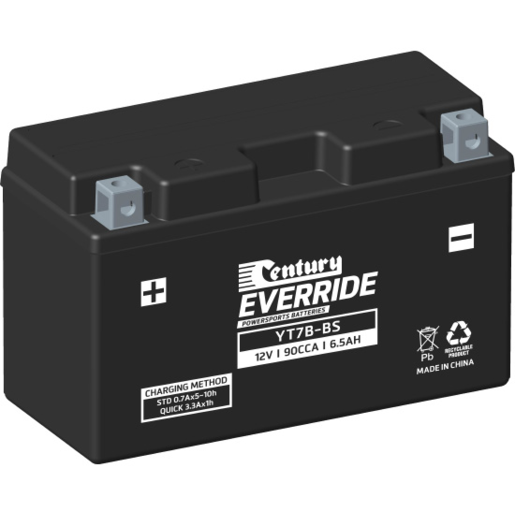 Century EverRide AGM 12V 90CCA 6.5AH Motorcycle Battery - 151131