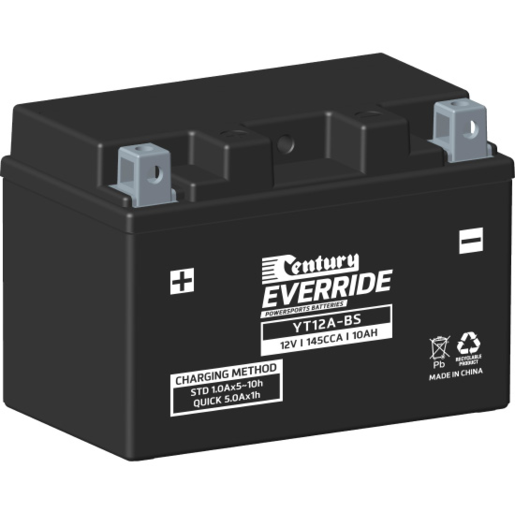 Century EverRide AGM 12V 145CCA 10AH Motorcycle Battery - 151135 