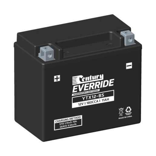 Century EverRide AGM 12V 180CCA 11AH Motorcycle Battery - 151137 