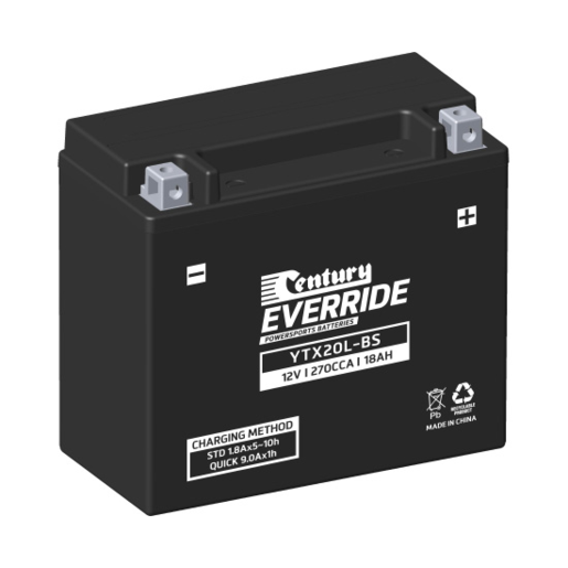 Century EverRide AGM 12V 270CCA 18AH Motorcycle Battery - 151141 