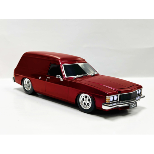 DDA Collectibles Custom HX Holden Panelvan Red 1:24 Scale - DDALU-AB-02