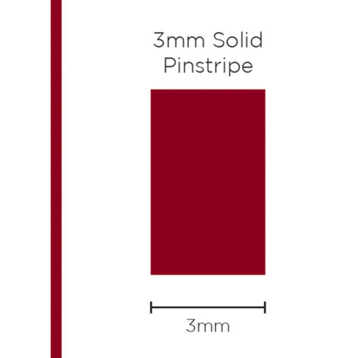 SAAS Pinstripe Solid Burgundy 3mm x 10mt - 1113