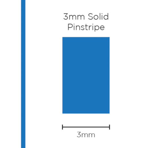 SAAS Pinstripe Solid Medium Blue 3mm x 10mt - 1104