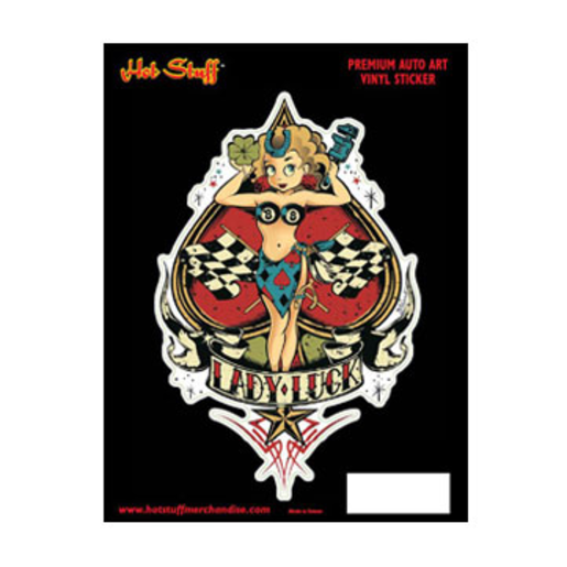 Hot Stuff Sticker Vinyl Betty Cool Lady Luck - SH132