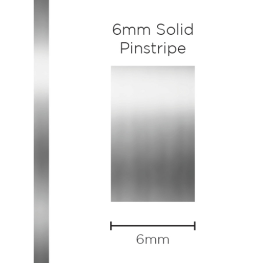 SAAS Pinstripe Solid Chrome Mylar 6mm x 10mt - 1299