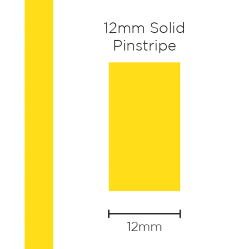 SAAS Pinstripe Solid Yellow 12mm x 10mt - 11417