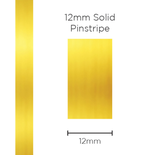 SAAS Pinstripe Solid Gold Mylar 12mm x 10mt - 11498