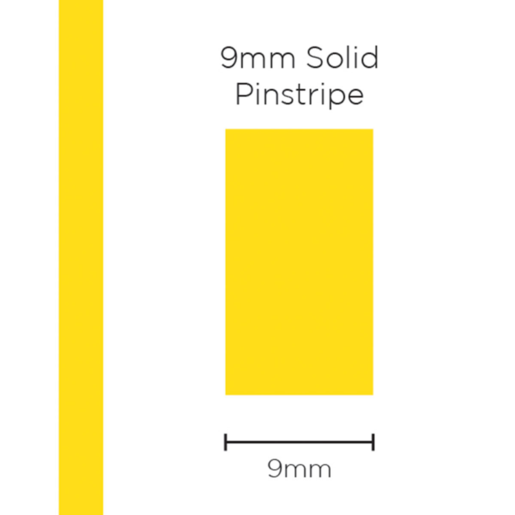 SAAS Pinstripe Solid Yellow 9mm x 10mt - 11317
