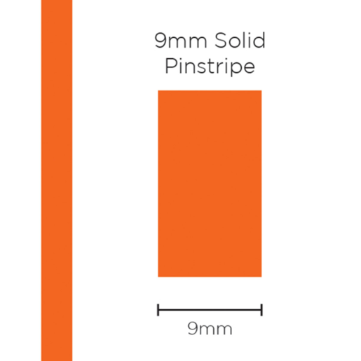 SAAS Pinstripe Solid Orange 9mm x 10mt - 11318